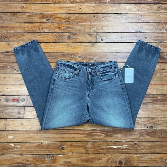 NWT Joe’s The Smith high risestraight ankle jeans grey faded black button fly 26 - Picture 2 of 16